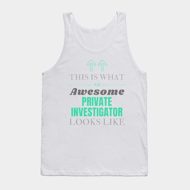 Private investigator Tank Top by Mdath